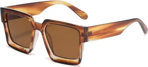 Oversized Women Sunglasses Fashion Clear Gradient Uv400 Men Trending Punk