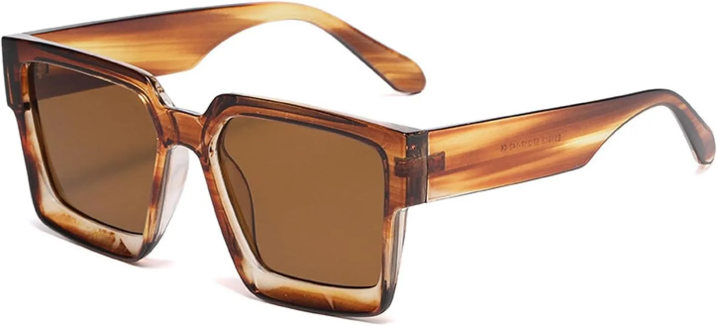 Oversized Women Sunglasses Fashion Clear Gradient Uv400 Men Trending Punk
