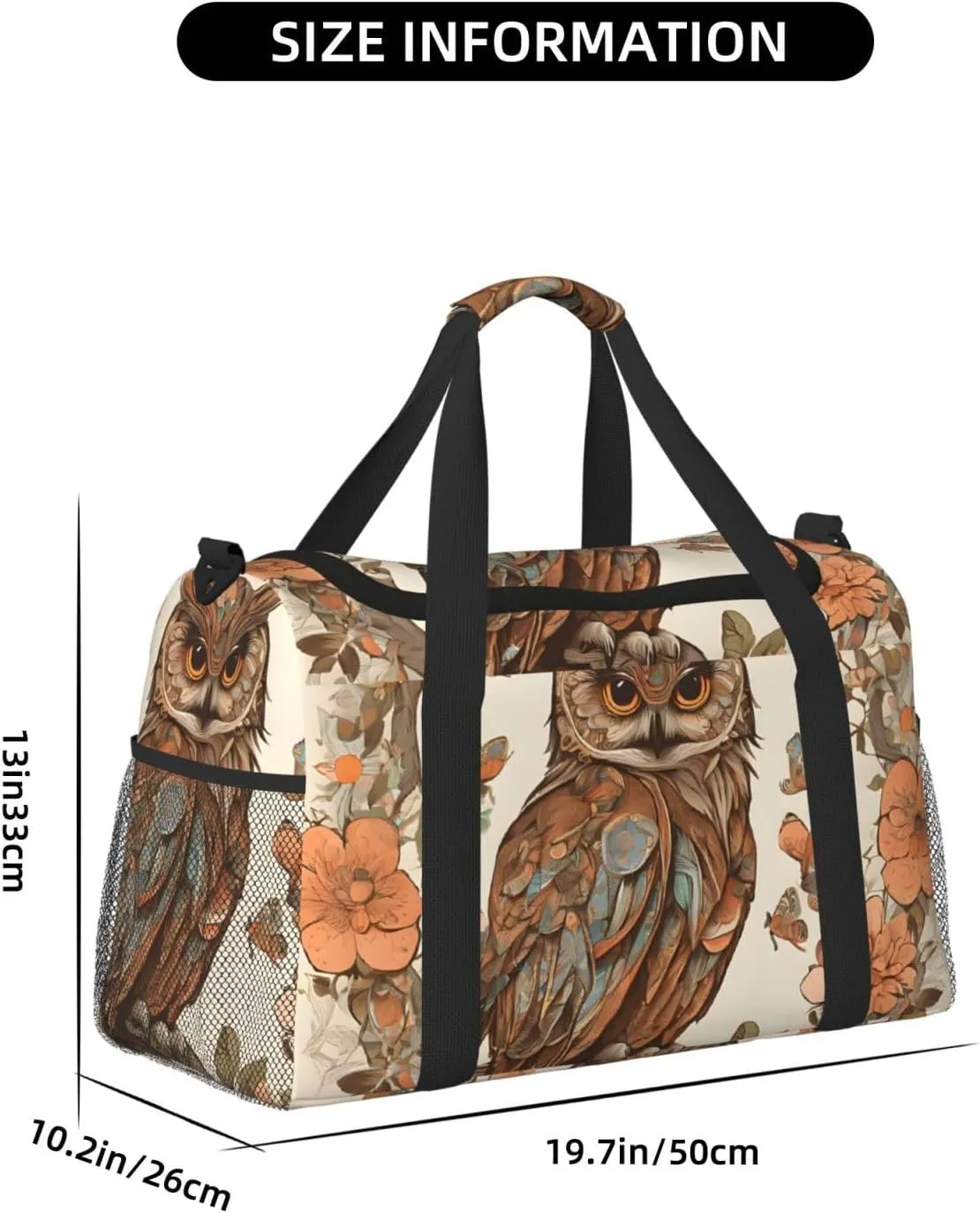 Owl Beliefs Durable Portable Crossbody Travel Bag, A Good Companion For Long-Distance Travel