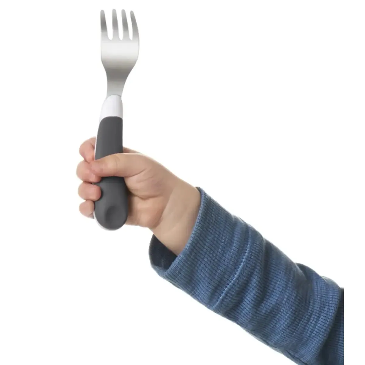 OXO Tot On The Go Fork And Spoon Set - Grey