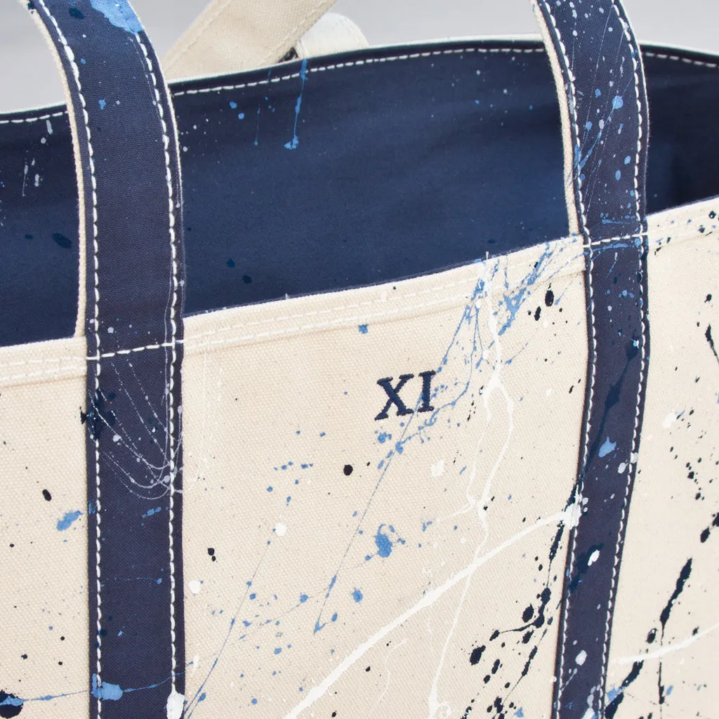 Paint Splatter Tote Bag - Falsterbo Ocean
