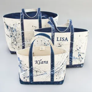 Paint Splatter Tote Bag - Falsterbo Ocean