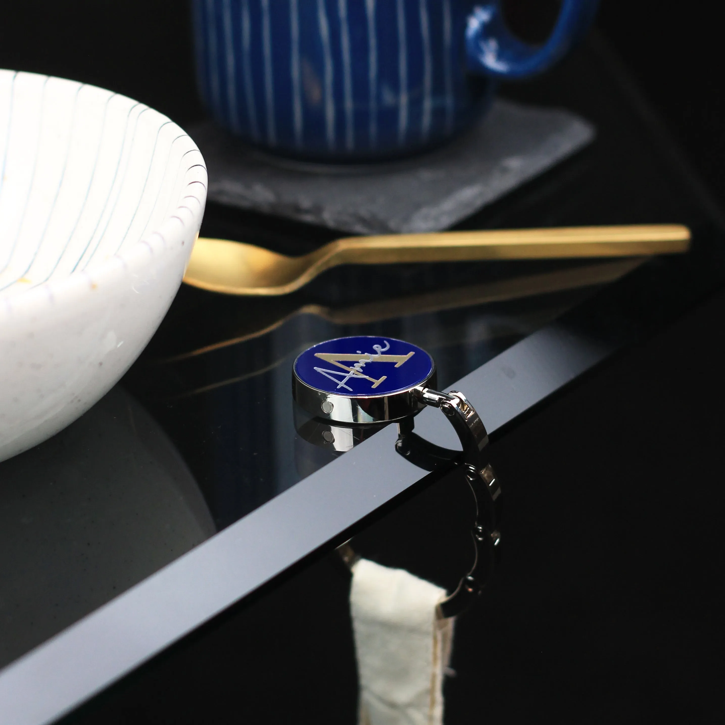 Personalised Folding Handbag Hanger - 4 Designs To Chose From