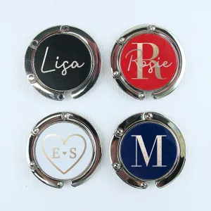 Personalised Folding Handbag Hanger - 4 Designs To Chose From