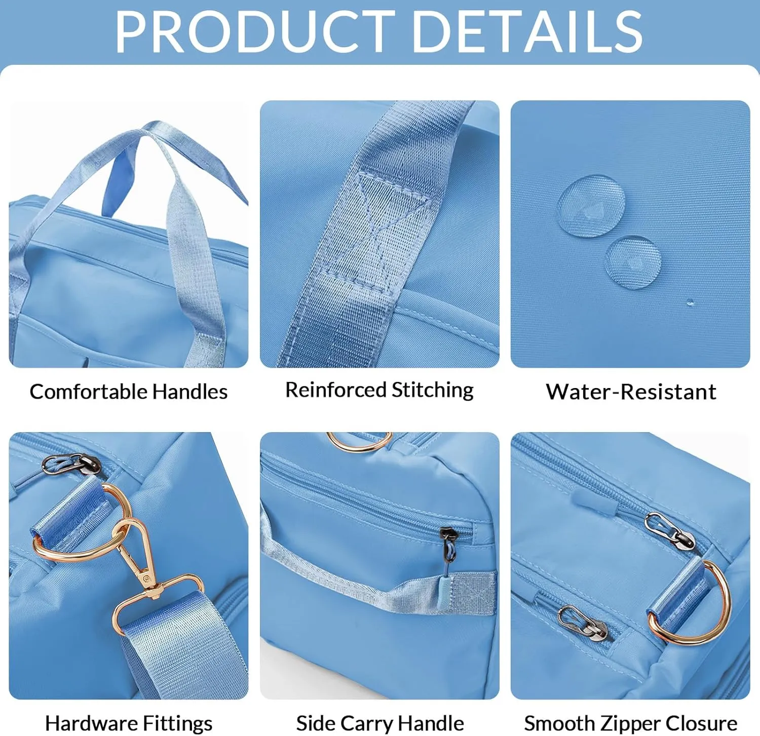 Personalized Duffle Bag, Custom Name Sports Gym Bag with Shoe Compartment&Dry Pockets, Waterproof Weekender Bags for Women and Men,Swim Dance Gym Travel Bag, Gifts for Groomsman,Bridesmaid