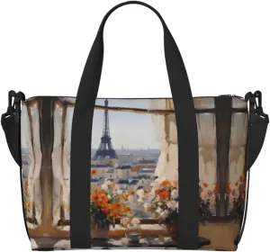 Phayah Beautiful Pylons In The Distance Travel Duffel Bag,Sports Tote Gym Bag,Shoulder Weekender Overnight Bag For Women