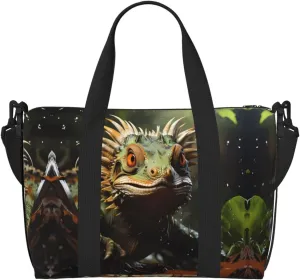 Phayah Spiny Lizards Travel Duffel Bag,Sports Tote Gym Bag,Shoulder Weekender Overnight Bag For Women