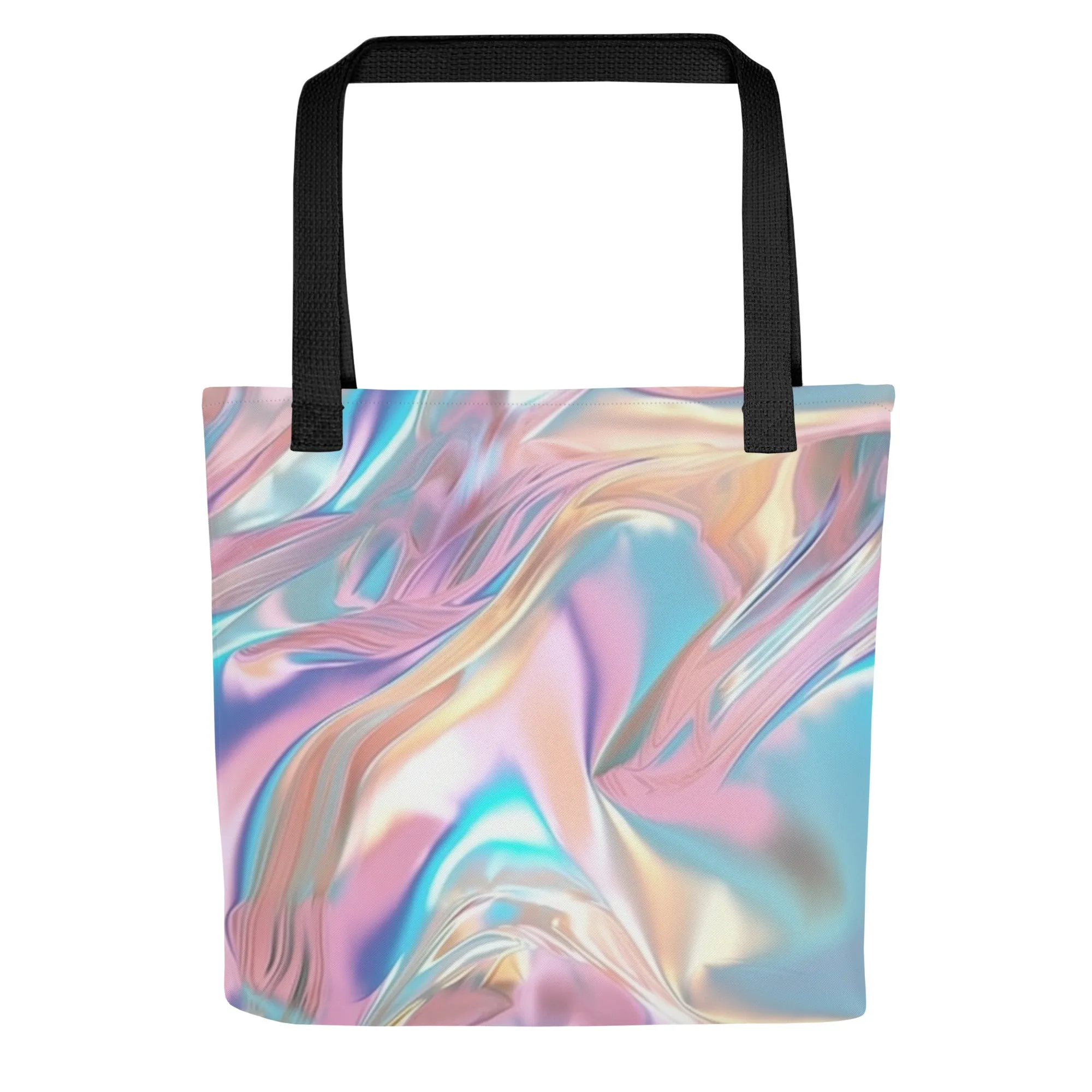 Pink Gold Swirl All Over Print Tote Bag