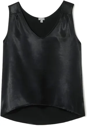 PJ Harlow Women's Jill-V Neck Satin Tank
