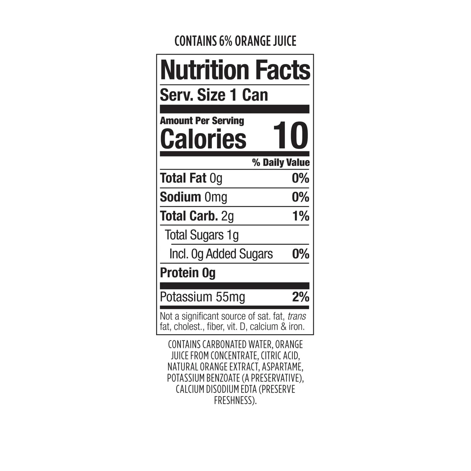 POLAR Dry Sparkling Soda Diet Orange Flavor | Premium Cocktail Mixer Inspired by History | 24pk 7.5oz Cans