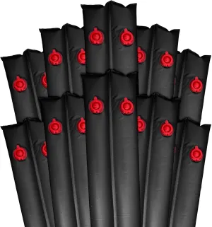Pool Mate 1-3811--BLK-10 Pool Cover Water Bags, 10-Pack, 10 ft. Black Double Chamber, 16 Gauge