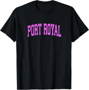 Port Royal South Carolina SC Vintage Athletic Sports Pink De T-Shirt