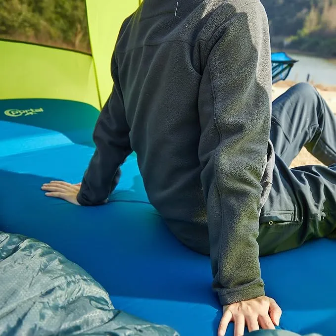 PORTAL Self Inflating Sleeping Pad for Camping, 3" Thick Memory Foam Camping Mat with Pillow, Comfortable Camping Insulated Pad Mattress for Outdoor