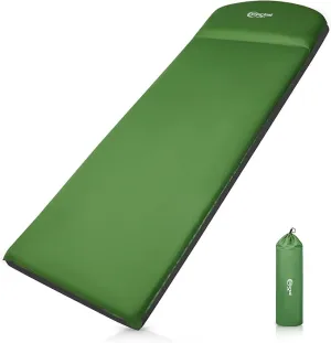PORTAL Self Inflating Sleeping Pad for Camping, 3" Thick Memory Foam Camping Mattress with Pillow, Comfortable Camping Insulated Pad Mat for Outdoor