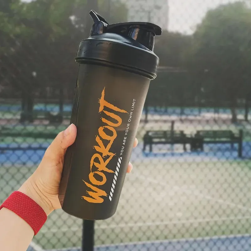 Premium 600ML Shaker Bottle – BPA-Free Sports Water Bottle with Protein Mixer – Portable Travel Cup with Stainless Steel Shake Ball – Ideal for Gym, Bike, and Summer Hydration
