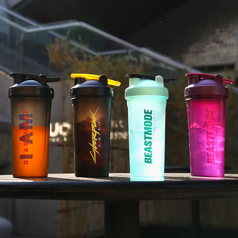 Premium 600ML Shaker Bottle – BPA-Free Sports Water Bottle with Protein Mixer – Portable Travel Cup with Stainless Steel Shake Ball – Ideal for Gym, Bike, and Summer Hydration