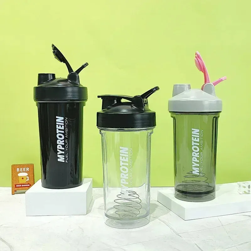 Premium 600ML Shaker Bottle – BPA-Free Sports Water Bottle with Protein Mixer – Portable Travel Cup with Stainless Steel Shake Ball – Ideal for Gym, Bike, and Summer Hydration