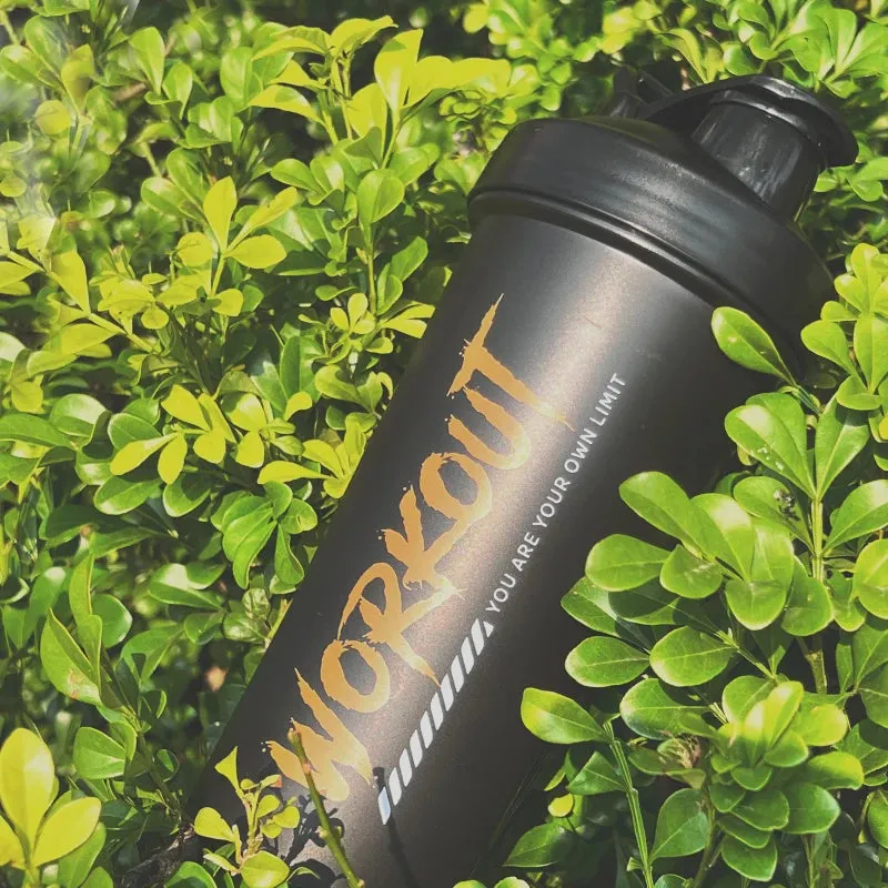 Premium 600ML Shaker Bottle – BPA-Free Sports Water Bottle with Protein Mixer – Portable Travel Cup with Stainless Steel Shake Ball – Ideal for Gym, Bike, and Summer Hydration