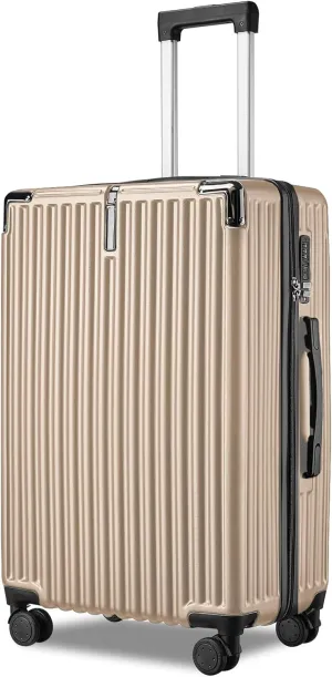 Premium Carry-on Luggage - Airline Approved Suitcase with Spinner Wheels, Buit in TSA Lock, Hard Shell Suitcases with Metal Corner - Perfect Travel Companion for Adults