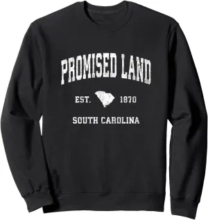 Promised Land South Carolina SC Vintage Athletic Sports Desi Sweatshirt