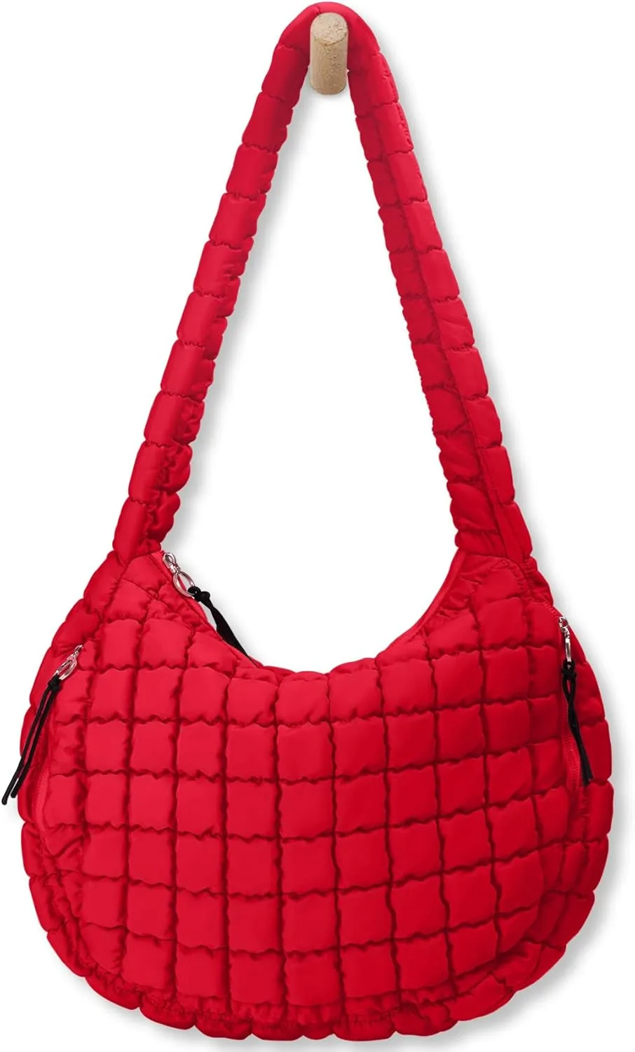 Puffer Tote Bag for Women Large Quilted Tote Bag Quilted Carryall Bag Soft Puffy Crossbody Bag Hobo Handbags Puff Purse