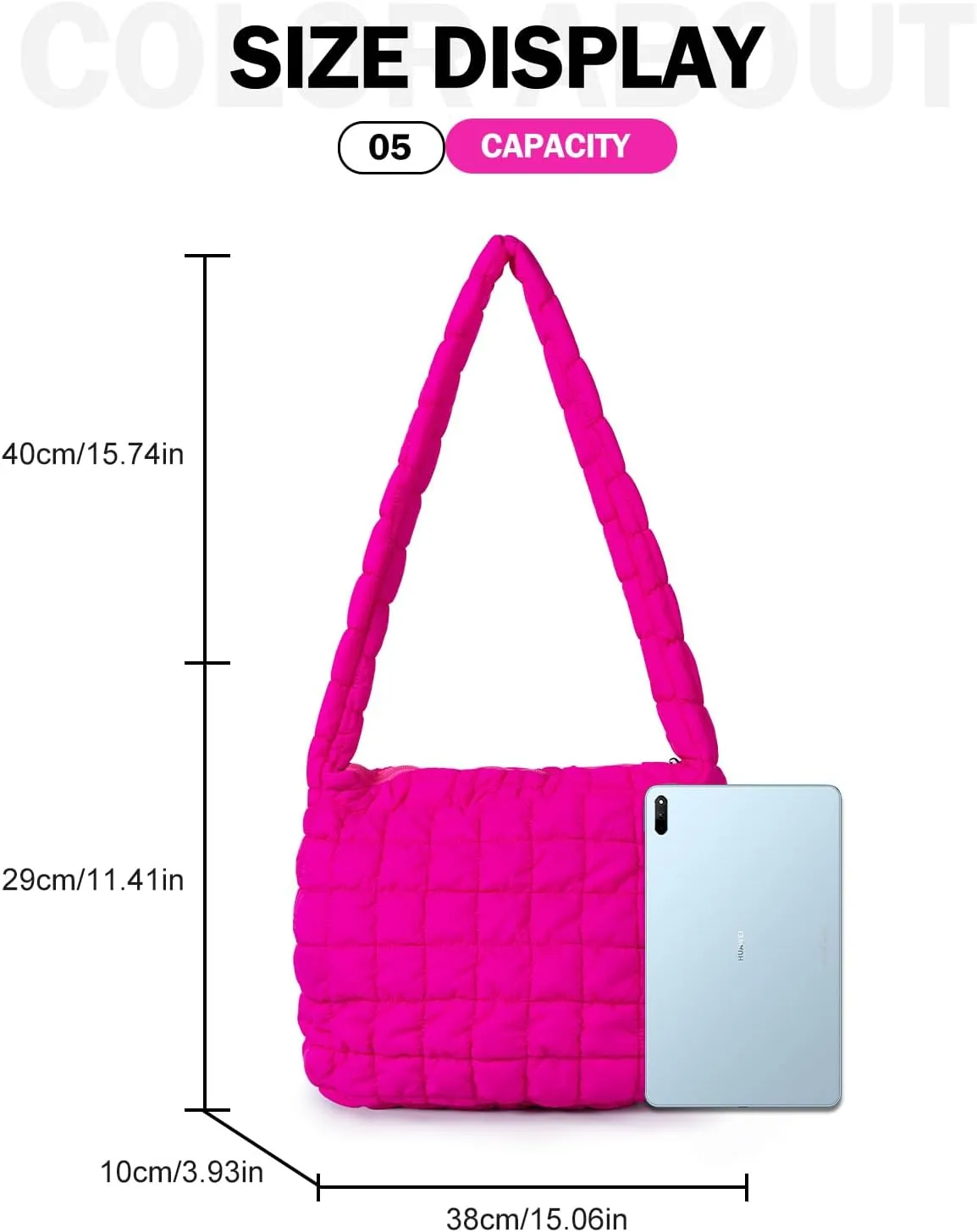 Puffer Tote Bag for Women Quilted Tote Bag Quilted Crossbody Bag Lightweight Padding Pufferr Shoulder Bag