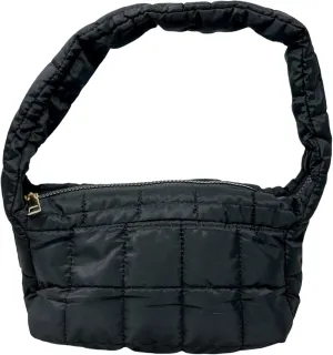 Puffy Quilted Shoulder Bag for Women - Lightweight Nylon/Poly with Zipper Closure, Padded Handbag - Ideal for Any Occasion