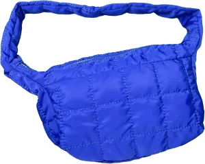 Puffy Quilted Shoulder Bag for Women - Lightweight Nylon/Poly with Zipper Closure, Padded Handbag - Ideal for Any Occasion