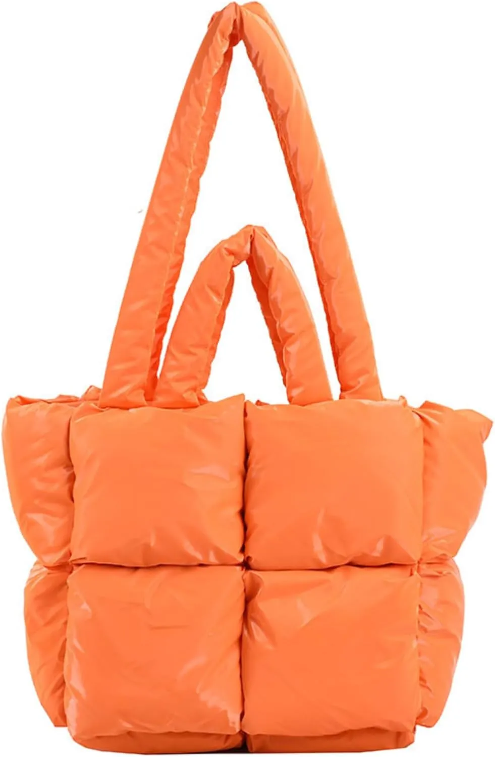 Puffy Tote Bag Padded Puffy Tote Lattice Handbags Large Puffer Tote Bag for Women Shoulder Bag Puffer Luxury Bags
