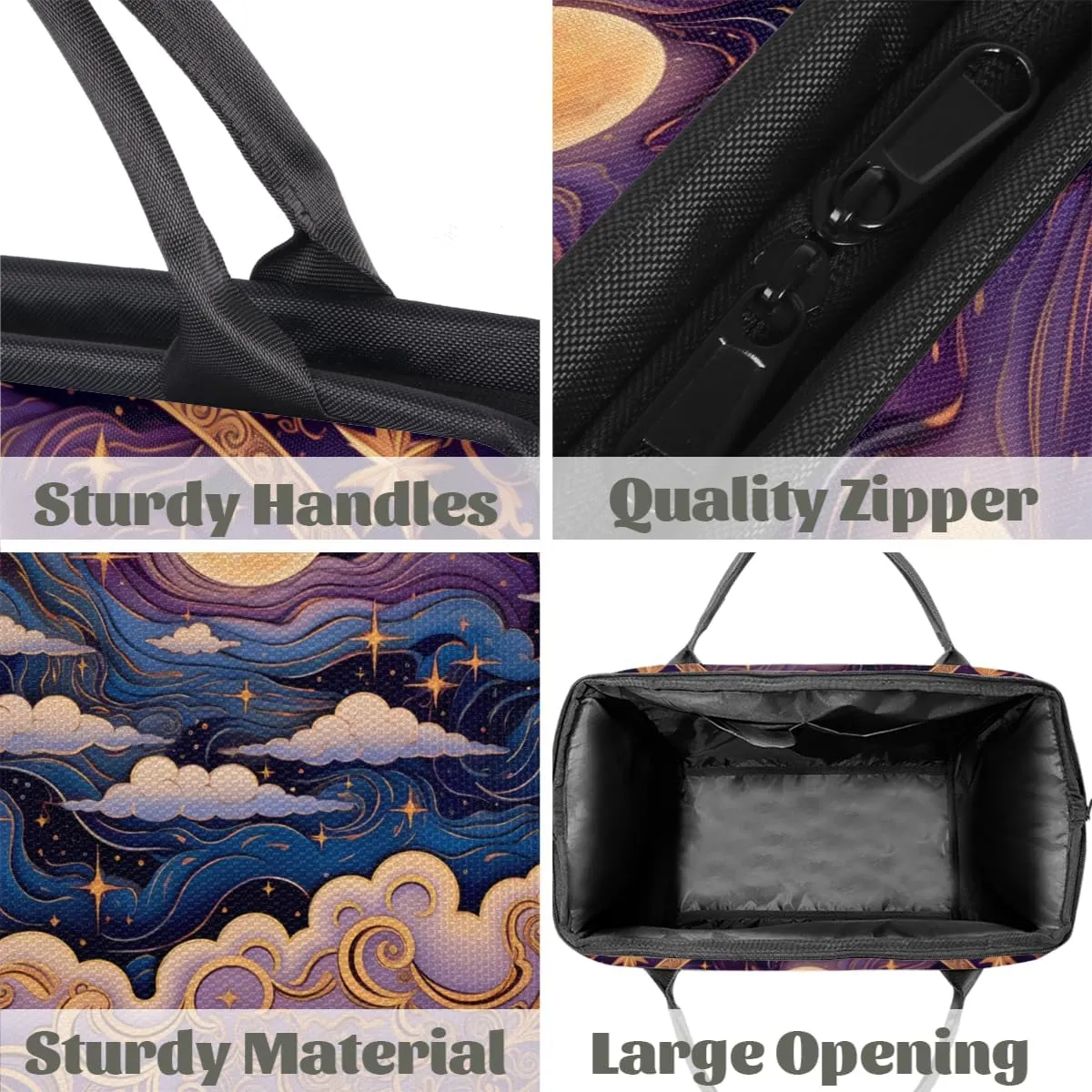 Purple Nebula Galaxy Moon Weekender Overnight Bag for Women Waterproof Carry On Travel Duffle Bags with Pocket Lightweight Sports Gym Tote Bag Large Luggage Workout Personal Item Hospital Bags