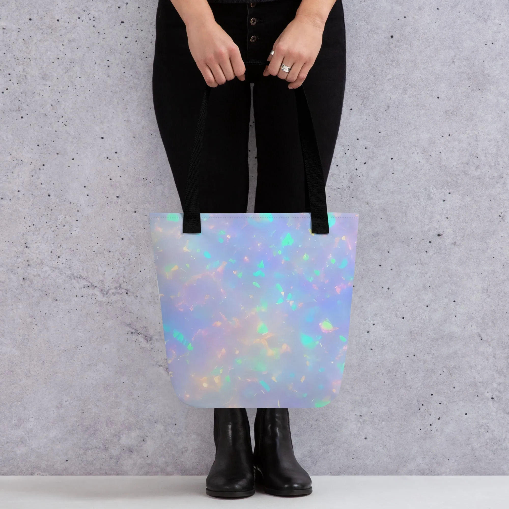Purple Opal All Over Print Tote Bag