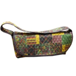 Quilted Scroll Frame Tote Bag