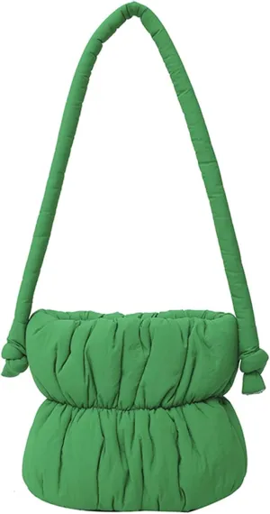 Quilted Tote Bag for Women Down Cotton Padded Handbag Lightweight Padding Shoulder Bag Winter Puffer Top Handle Bag