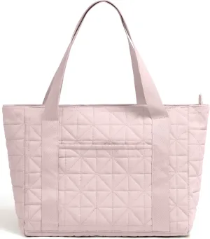Quilted Tote Bag for Women, Mother's Day Gift, Lightweight Shoulder Bag with Magnetic Pocket, Breathable Strap Work Bag