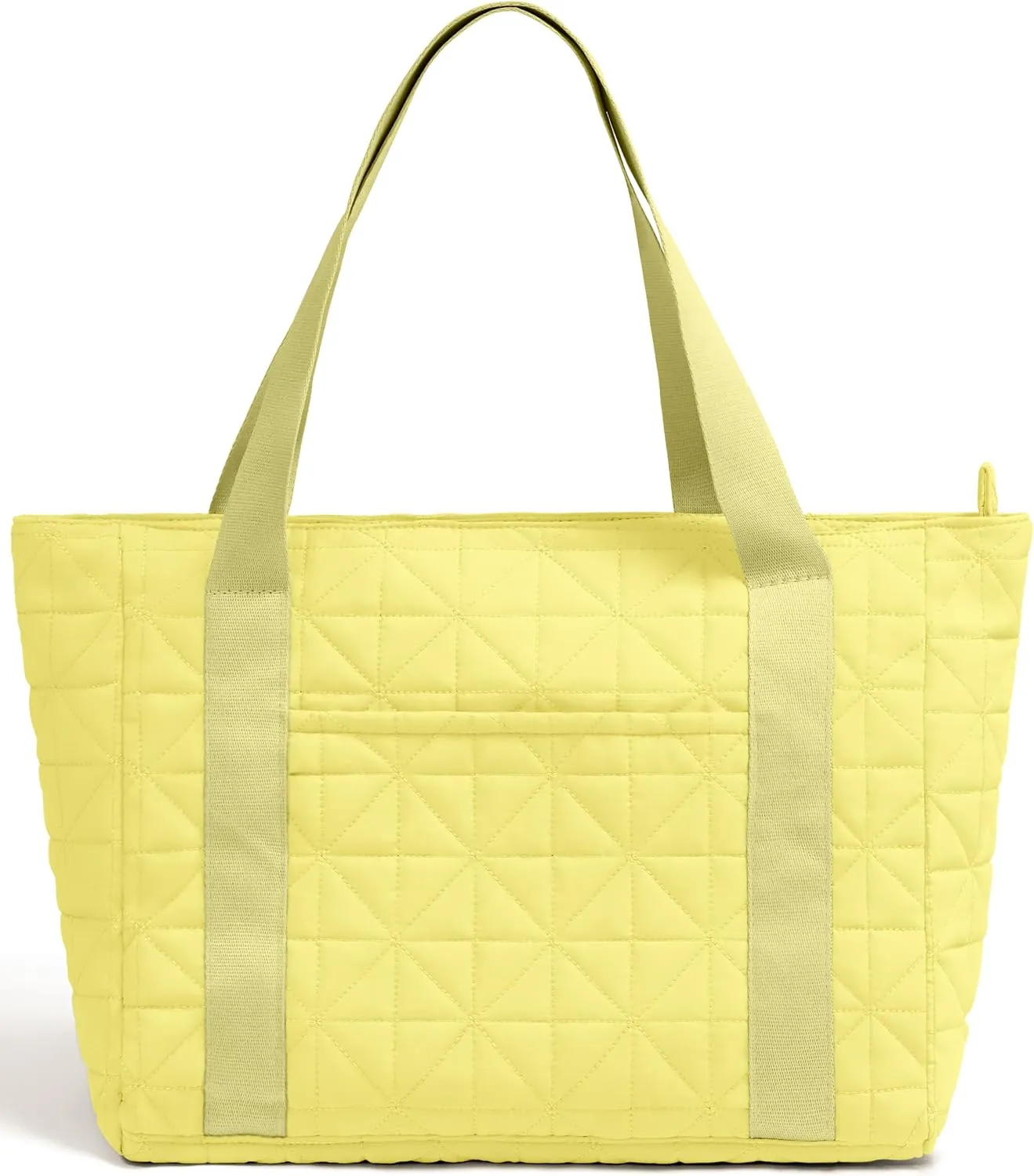 Quilted Tote Bag for Women, Mother's Day Gift, Lightweight Shoulder Bag with Magnetic Pocket, Breathable Strap Work Bag