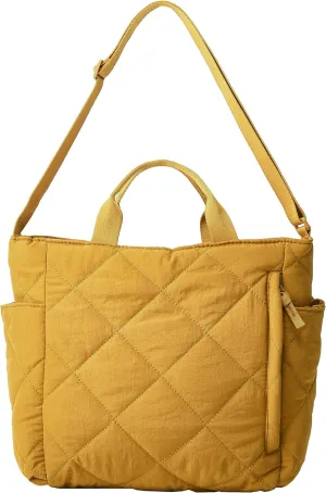 Quilted Tote Bag for Women - Puff Hobo Handbag with Lightweight Padding - Crossbody Satchel Travel Bag