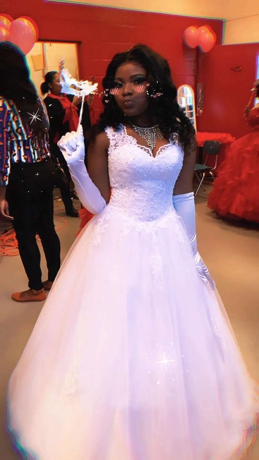 QXMYOO Ball Gown Quinceanera Dresses Sweet 16 Prom Party Princess Dress for Teens