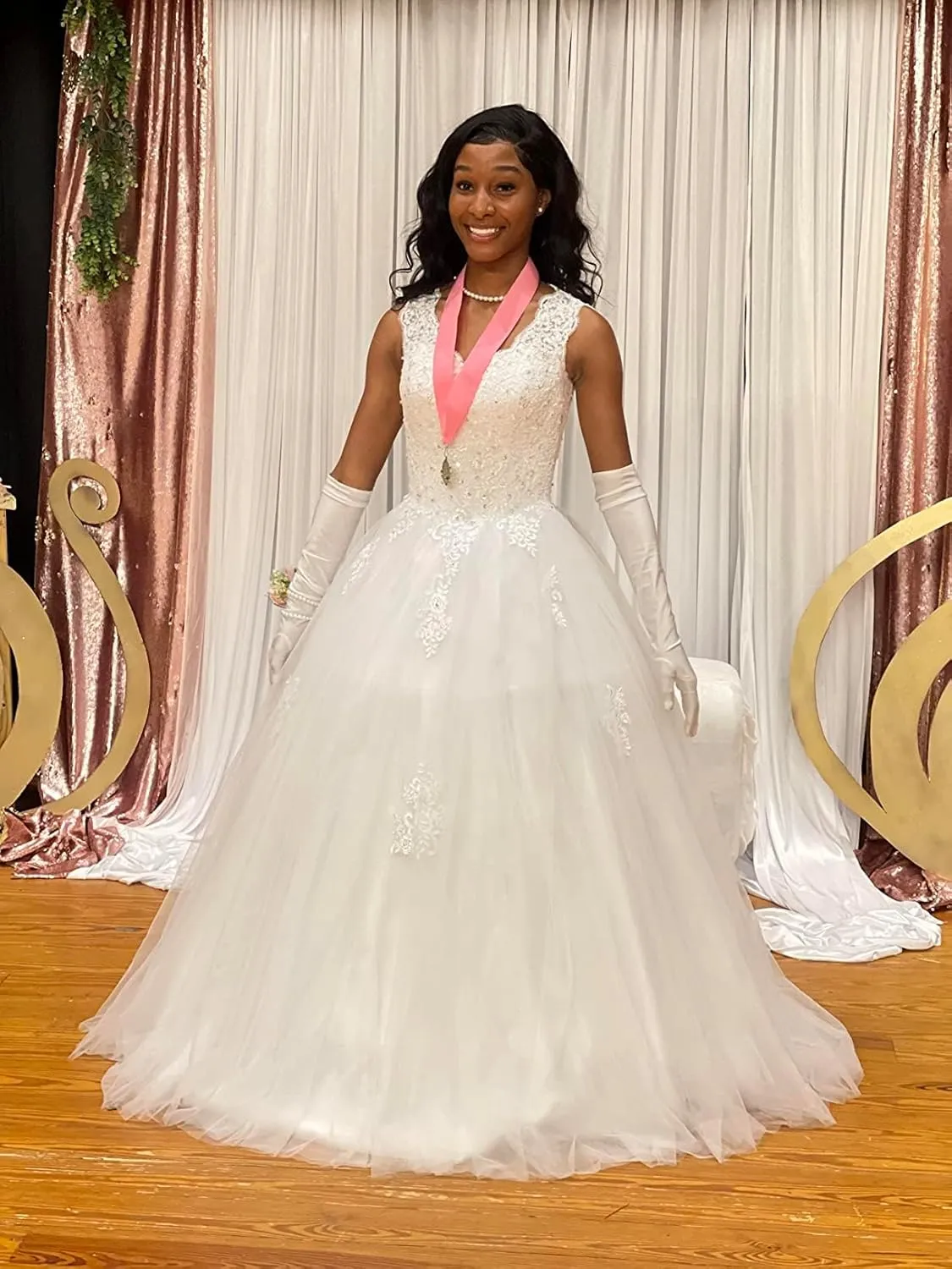 QXMYOO Ball Gown Quinceanera Dresses Sweet 16 Prom Party Princess Dress for Teens