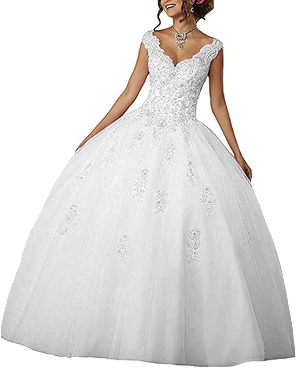 QXMYOO Ball Gown Quinceanera Dresses Sweet 16 Prom Party Princess Dress for Teens