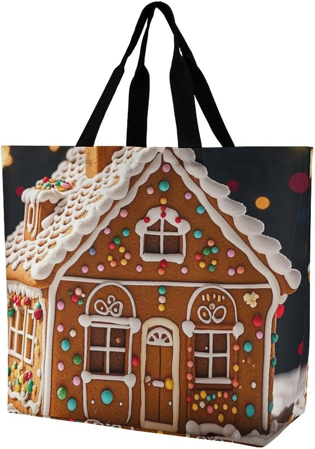 Raccoon in The Fall Tree Hole Tote Bags, Reusable Grocery Bags, Large Shopping Bag, Shoulder Bag for Women
