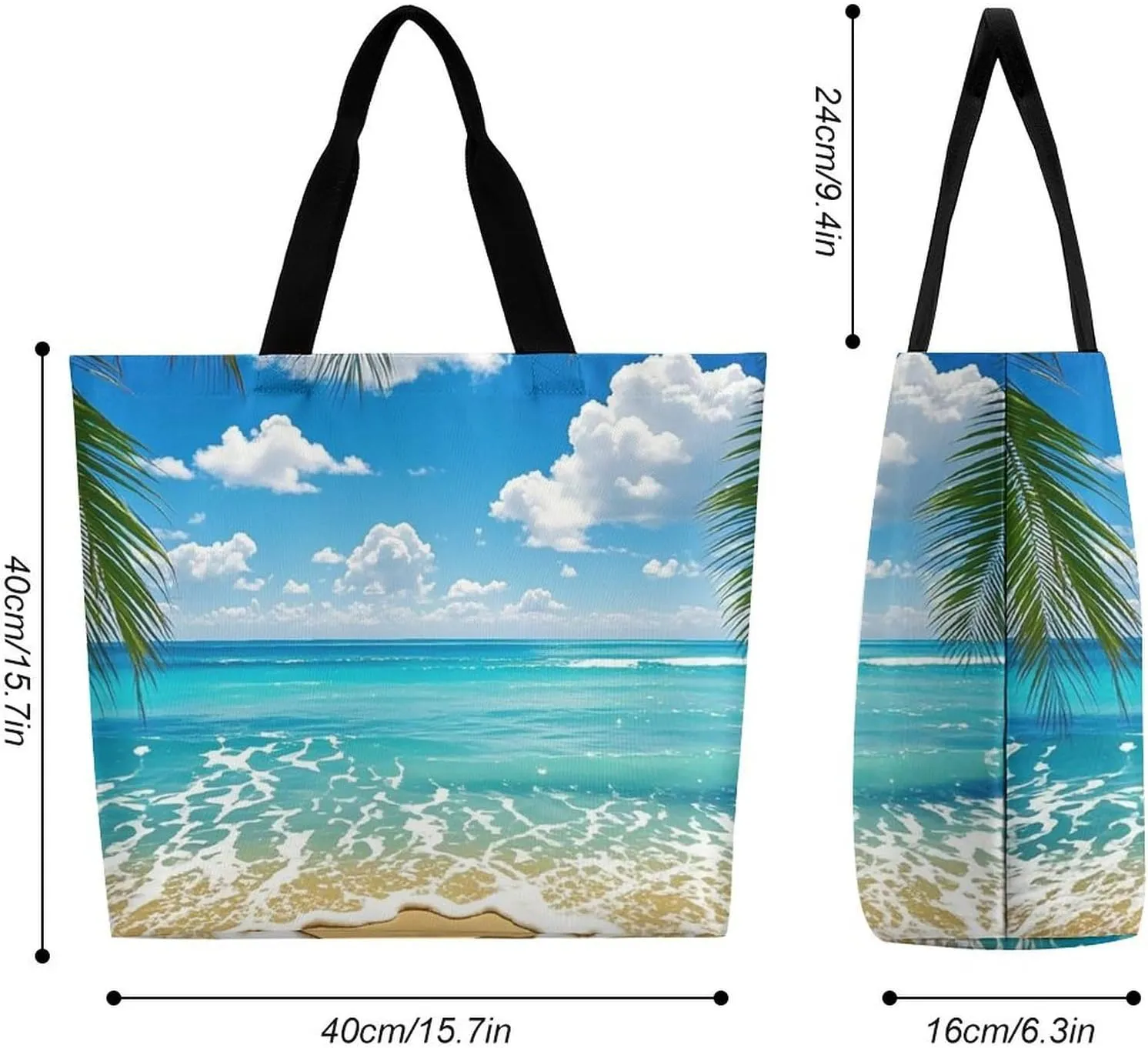 Raccoon in The Fall Tree Hole Tote Bags, Reusable Grocery Bags, Large Shopping Bag, Shoulder Bag for Women