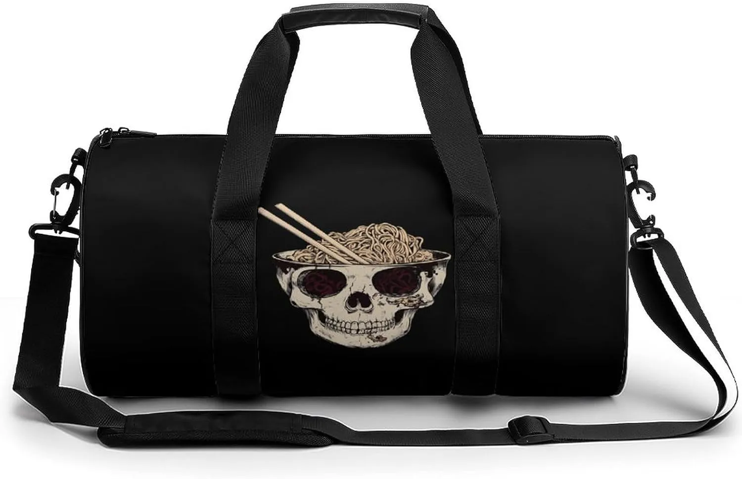 Ramen Brain Compact Gym Bag Travel Duffel Bags Lightweight Foldable Sports Tote Gymbag