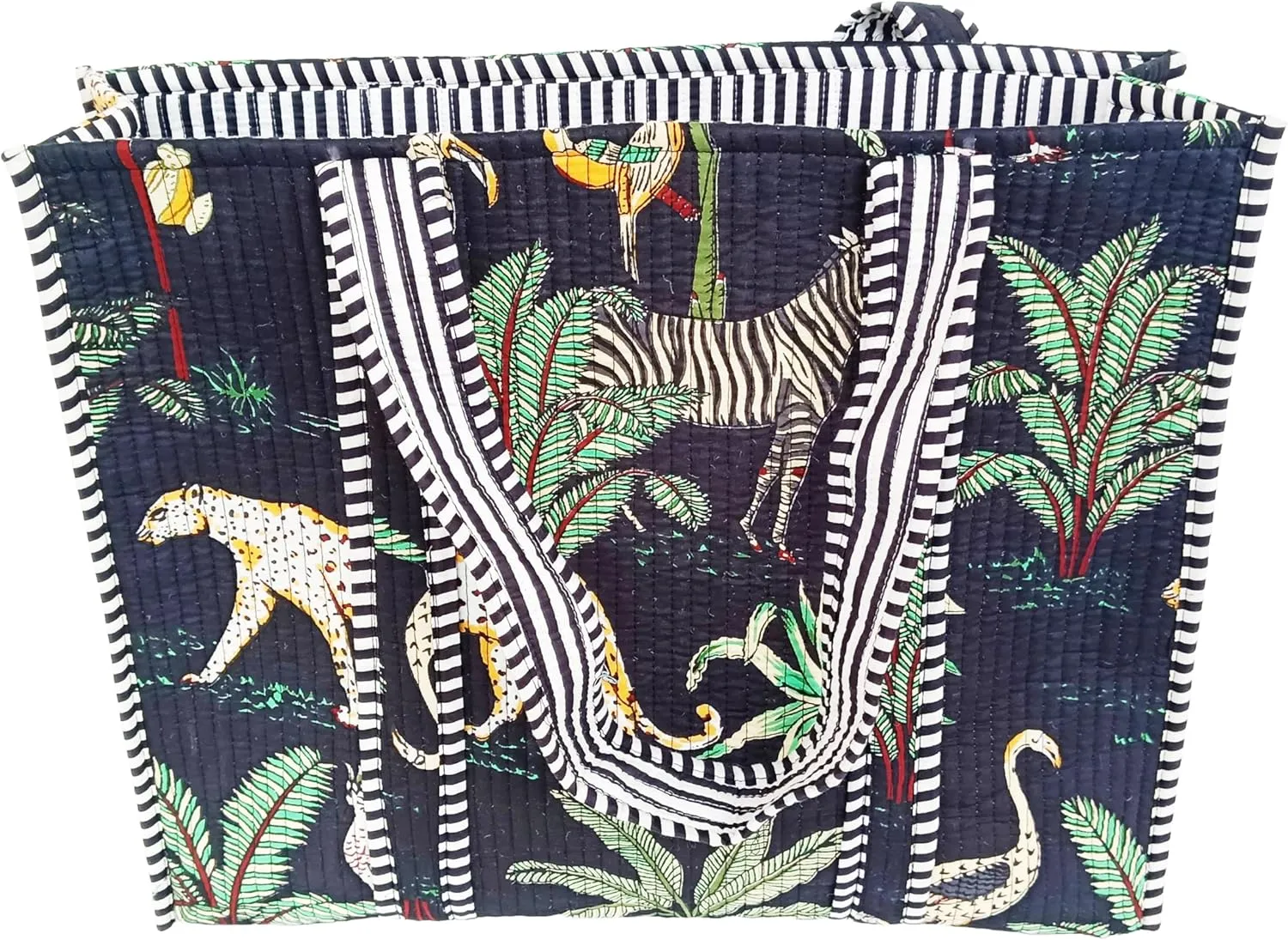 Rastogi Handicrafts Quilted Cotton Women Beautiful Printed Grocery Shopping Bag, Shoulder Bag, Tote Bag, Travel Bags