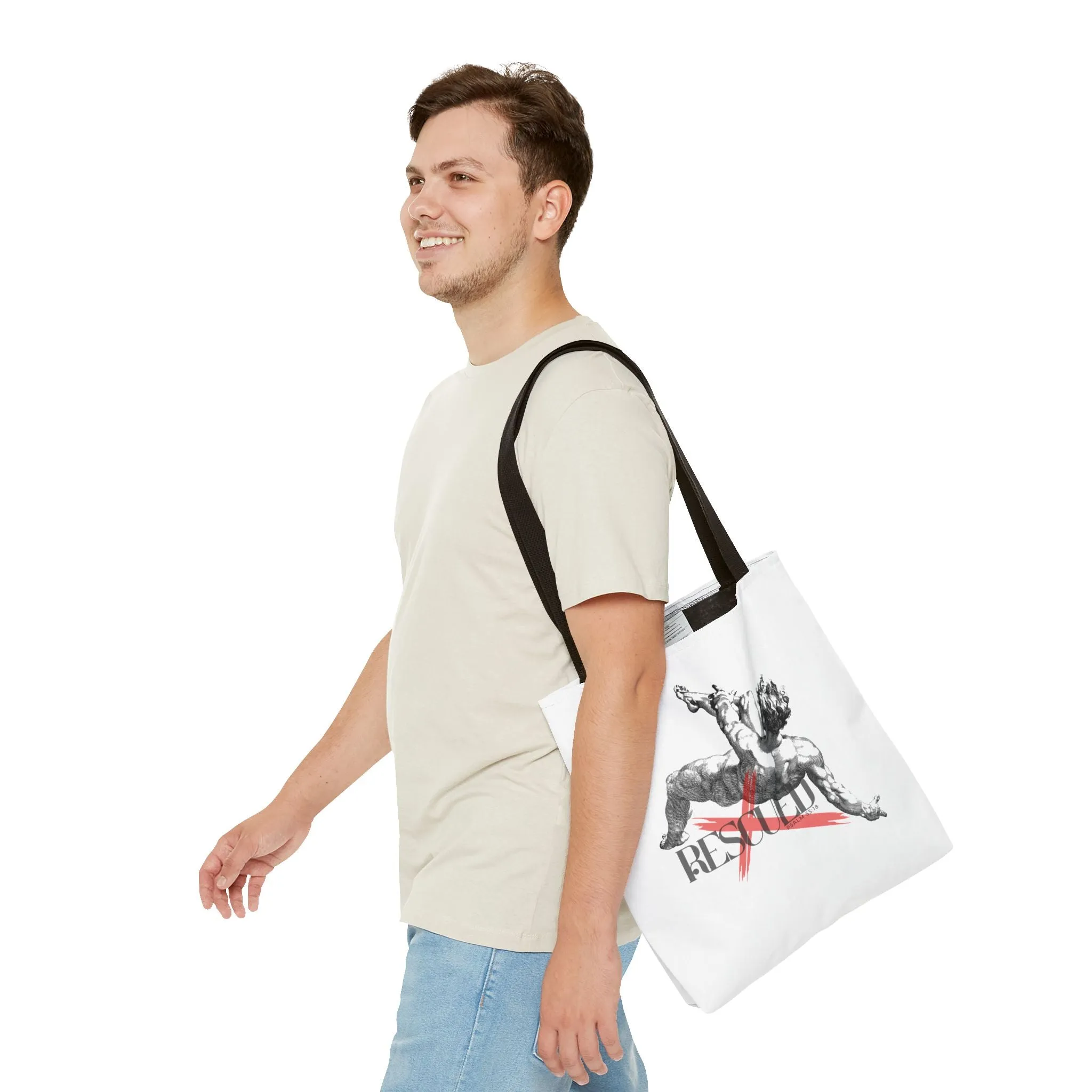 Rescue-Themed Canvas Tote Bag - Eco-Friendly, Fashionable, Perfect for Shopping, Beach, Gym, Gifts for Animal Lovers