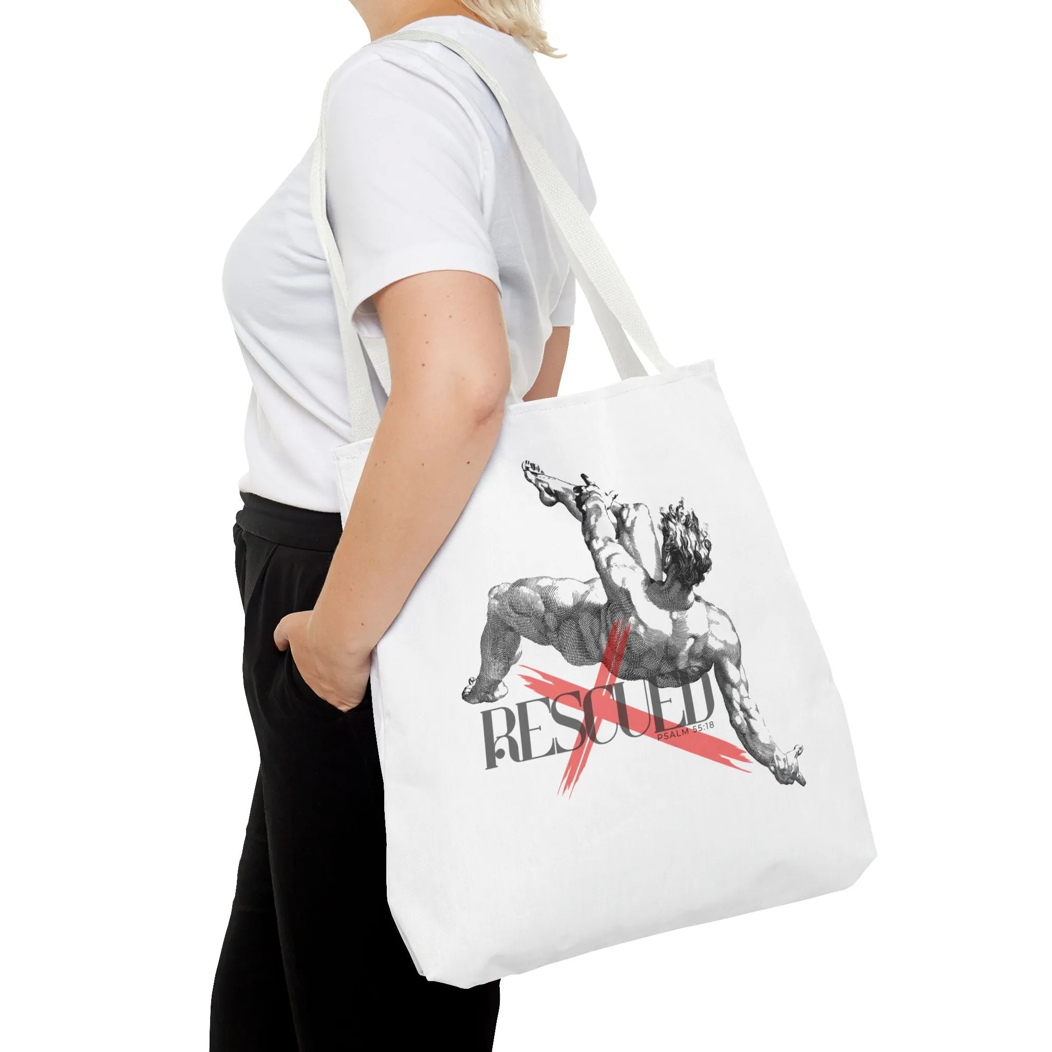 Rescue-Themed Canvas Tote Bag - Eco-Friendly, Fashionable, Perfect for Shopping, Beach, Gym, Gifts for Animal Lovers