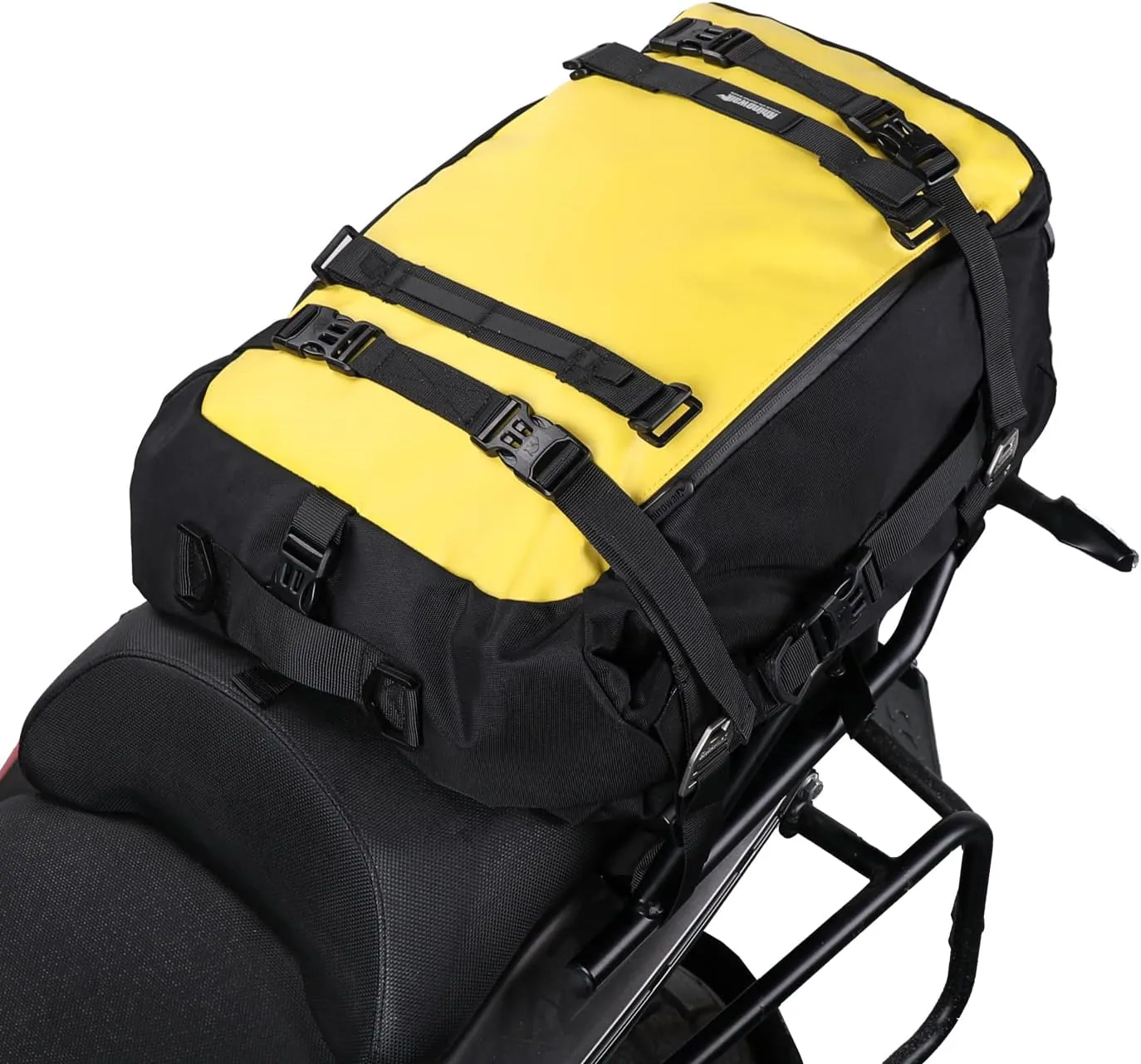 Rhinowalk Motor Pannier Bag Motorcycle Seat Bag Waterproof Travel Luggage (30L-YELLOW)