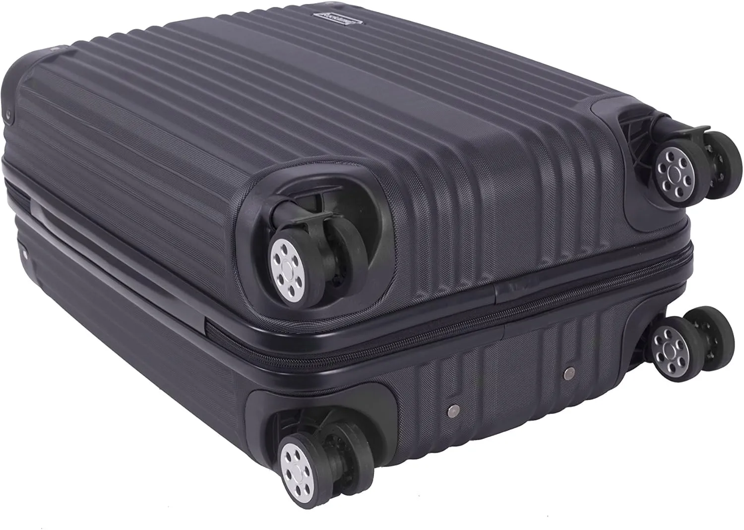 Rockland Berlin Hardside Expandable Spinner Wheel Luggage, Black, 3-Piece Set (20/24/28)