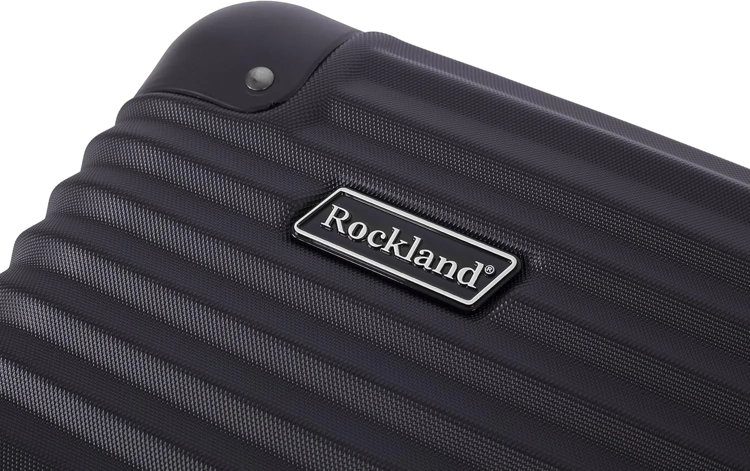 Rockland Berlin Hardside Expandable Spinner Wheel Luggage, Black, 3-Piece Set (20/24/28)