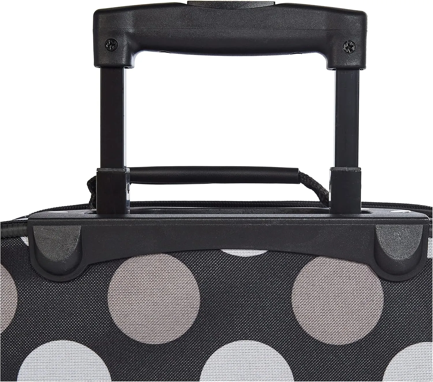 Rockland Fashion Softside Upright Luggage Set, Expandable, New Black Dot, 2-Piece (14/19)
