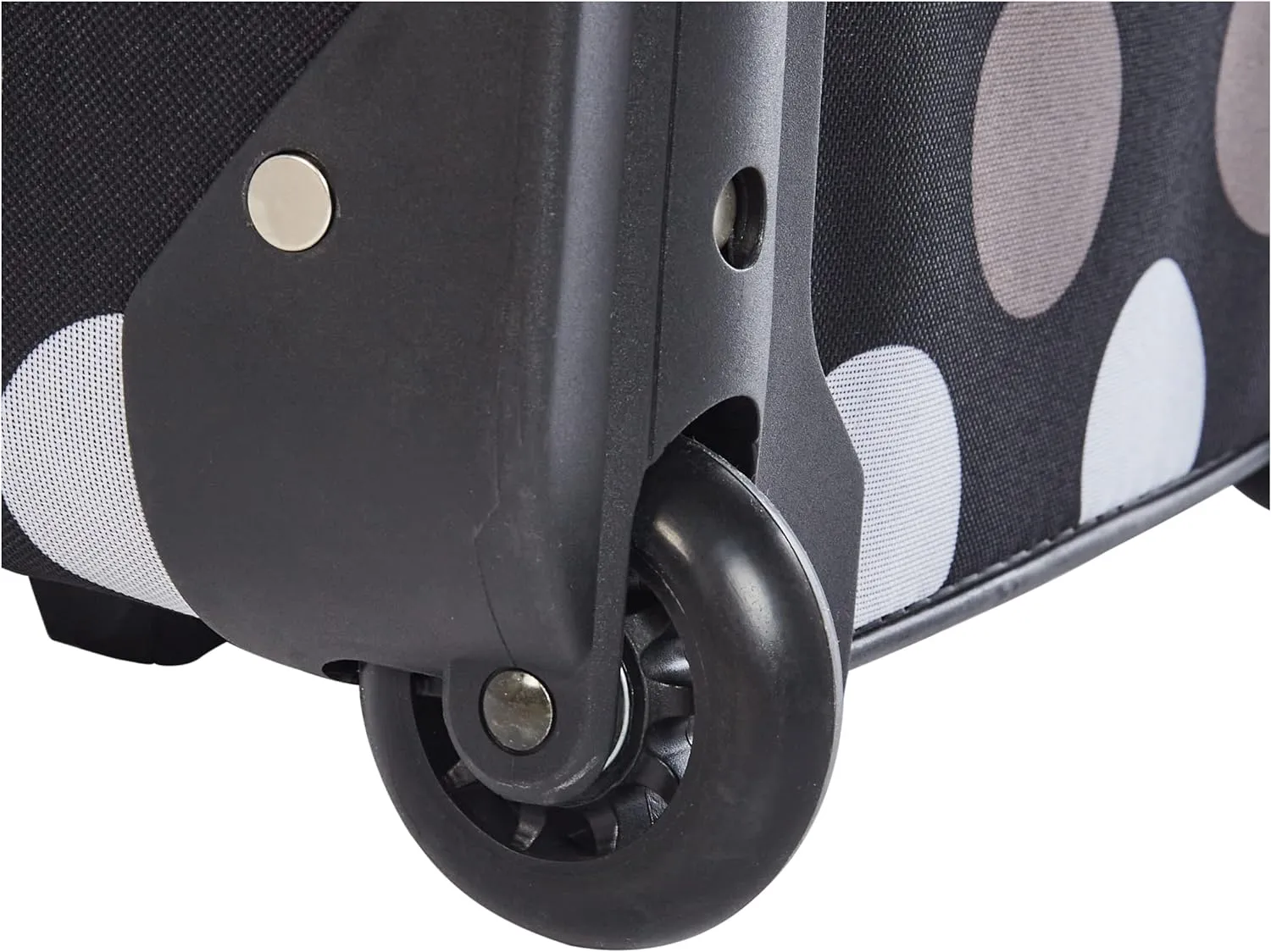 Rockland Fashion Softside Upright Luggage Set, Expandable, New Black Dot, 2-Piece (14/19)